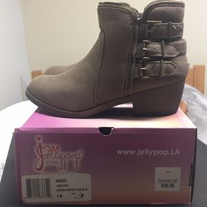 Faux Suede Ankle Boots